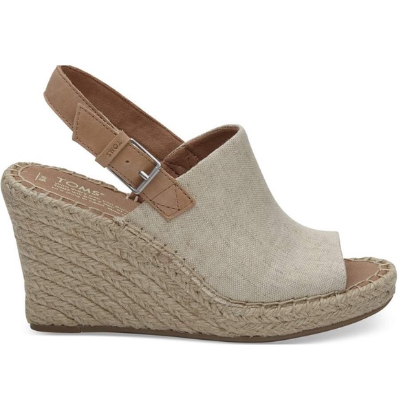 Brand New Toms Monica Wedge Shoes 8 - Picture 7 of 7